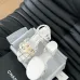 Women's Chanel Tweed Platform Sandals with Pearl Embellishments #B45786