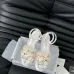 Women's Chanel Tweed Platform Sandals with Pearl Embellishments #B45786