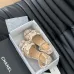 Women's Chanel Tweed Platform Sandals with Pearl Embellishments #B45786