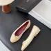 Chanel Beige Patent & Suede Ballet Flats with Bow Detail, Women’s Pumps #A69856