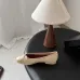 Chanel Beige Patent & Suede Ballet Flats with Bow Detail, Women’s Pumps #A69856