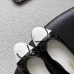 Chanel Black & White Patent Leather Ballet Flats with Bow Detail for Women #A69858