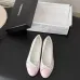 Chanel Pink Tweed Ballet Flats with Leather Cap and Bow Detail, Women’s Classic Pumps #A69861