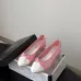 Chanel Pink & White Leather Ballet Flats with Bow Detail, Women’s Classic Pumps #A69862