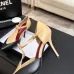 Chanel Two Tone Double C Pointed Toe Slingback Stiletto Pumps #B66696