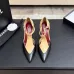 Chanel Two Tone Double C Pointed Toe Slingback Stiletto Pumps #B66696