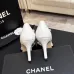 Chanel Two Tone Double C Pointed Toe Slingback Stiletto Pumps #B66697