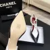 Chanel Two Tone Double C Pointed Toe Slingback Stiletto Pumps #B66697