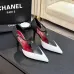 Chanel Two Tone Double C Pointed Toe Slingback Stiletto Pumps #B66698