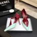 Chanel Two Tone Double C Pointed Toe Slingback Stiletto Pumps #B66699