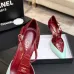 Chanel Two Tone Double C Pointed Toe Slingback Stiletto Pumps #B66699