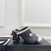Chanel Two Tone Leather CC Block Heel Mules 8.5cm Heels #B66651