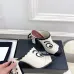 Chanel Two Tone Leather CC Block Heel Mules 8.5cm Heels #B66652