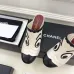 Chanel Two Tone Leather CC Block Heel Mules 8.5cm Heels #B66652