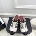 Chanel Two Tone Leather CC Block Heel Mules 8.5cm Heels #B66652