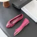 Chanel Women’s Pink Suede & Patent Leather Ballet Pumps with Bow Detail #A69854