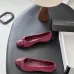 Chanel Women’s Pink Suede & Patent Leather Ballet Pumps with Bow Detail #A69854