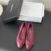 Chanel Women’s Pink Suede & Patent Leather Ballet Pumps with Bow Detail #A69854