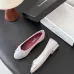 Chanel Women’s Pink Suede & Patent Leather Ballet Pumps with Bow Detail #A69855