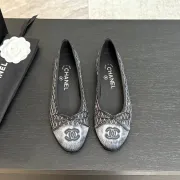 Chanel shoes for Women's Ballet flats Black #B48740