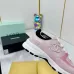 Chanel Denim Suede Calfskin Neon Orange CC Logo Trainers #B53157