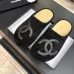 Chanel Classic Double C Suede Closed‑Toe Birkenstock Mules #A68546