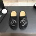 Chanel Classic Double C Suede Closed‑Toe Birkenstock Mules #A68546