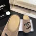 Chanel Classic Double C Suede Closed‑Toe Birkenstock Mules #A68547
