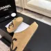 Chanel Classic Double C Suede Closed‑Toe Birkenstock Mules #A68548