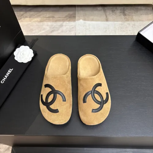 Chanel Classic Double C Suede Closed‑Toe Birkenstock Mules #A68548