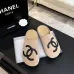 Chanel Classic Double C Suede Closed‑Toe Birkenstock Mules #A68549