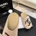 Chanel Classic Double C Suede Closed‑Toe Birkenstock Mules #A68549
