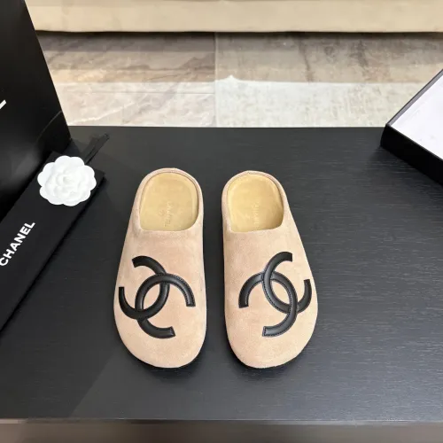 Chanel Classic Double C Suede Closed‑Toe Birkenstock Mules #A68549