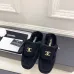 Chanel Double C Turnlock Shearling Lined Mule Slippers #A68535