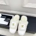 Chanel Double C Turnlock Shearling Lined Mule Slippers #A68536