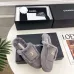Chanel Double C Turnlock Shearling Lined Mule Slippers #A68537