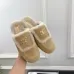 Chanel Double C Turnlock Shearling Lined Mule Slippers #A68538