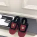 Chanel Double C Turnlock Shearling Lined Mule Slippers #A68539