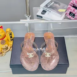 Chanel Jelly Flip Flops TPU Waterproof Beach Sandals #B65288