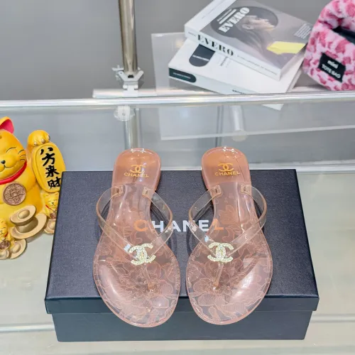 Chanel Jelly Flip Flops TPU Waterproof Beach Sandals #B65288