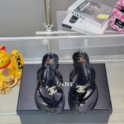 Chanel Jelly Flip Flops TPU Waterproof Beach Sandals #B65289
