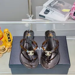 Chanel Jelly Flip Flops TPU Waterproof Beach Sandals #B65290