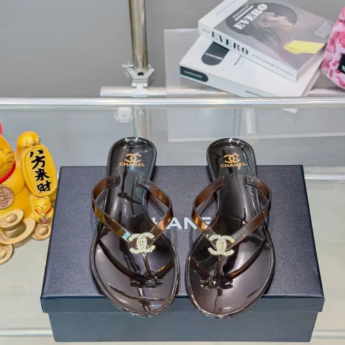 Chanel Jelly Flip Flops TPU Waterproof Beach Sandals #B65290