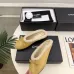 Chanel Women’s Black Leather Slippers with Cream Shearling Lining & Gold-Tone CC Bow Detail #A69900