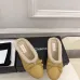 Chanel Women’s Black Leather Slippers with Cream Shearling Lining & Gold-Tone CC Bow Detail #A69900