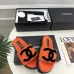 Chanel Women’s Orange Fuzzy Slippers with Black CC Logo, Platform Sandals, Soft Shearling Design #A69889