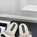 Chanel Women’s White Fuzzy Slippers with Black CC Logo, Platform Sandals #A69892