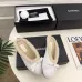 Chanel Women’s White Sheepskin Slippers with Bow Detail & CC Logo #A69898