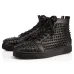 2020 Christian Louboutin red bottoms men women fashion luxury designer shoes spike high top sneakers black white bred grey leather suede flats casual shoe #99896751