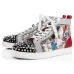 2020 Christian Louboutin red bottoms men women fashion luxury designer shoes spike high top sneakers black white bred grey leather suede flats casual shoe #99896751